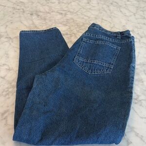 SHEIN Women’s Dark Blue Relaxed Denim Jeans Size 4